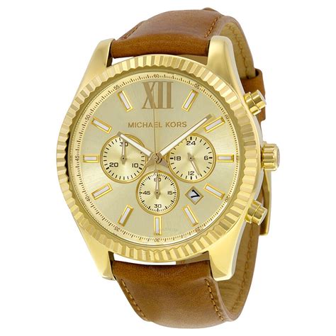 leather men michael kors watch|Michael Kors Watch lexington.